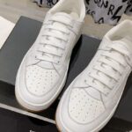 Saint Laurent Unisex Sl/61 Low-Top Sneakers In Smooth And Grained Leather White