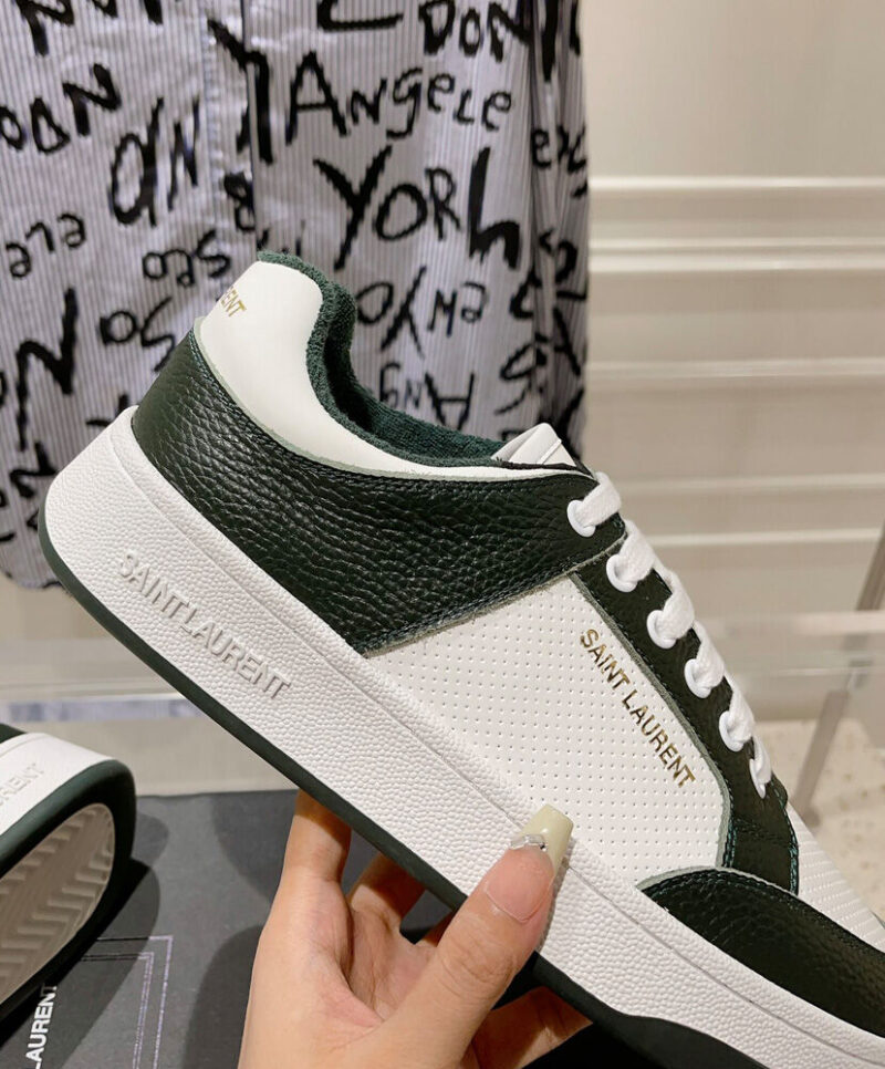 Saint Laurent Unisex Sl/61 Sneakers In Perforated Leather