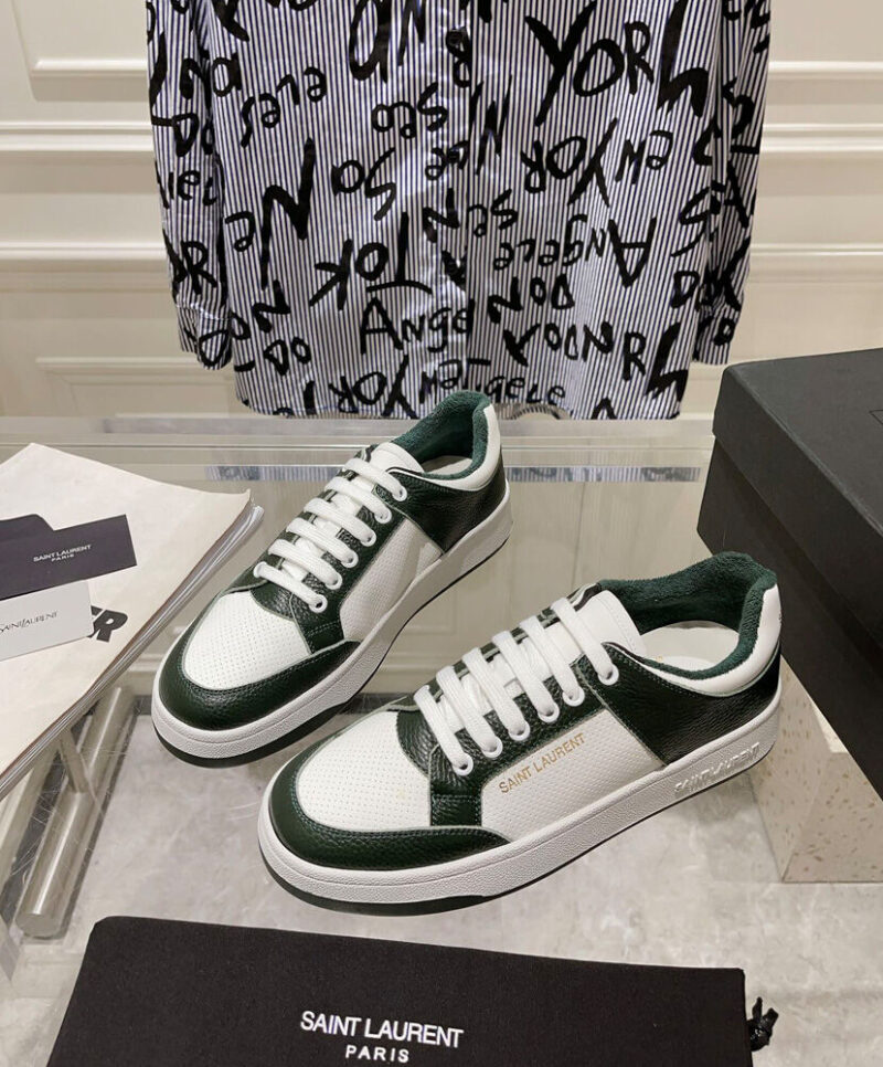 Saint Laurent Unisex Sl/61 Sneakers In Perforated Leather