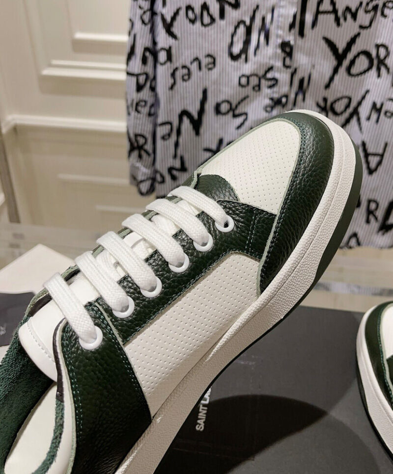 Saint Laurent Unisex Sl/61 Sneakers In Perforated Leather