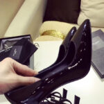 Saint Laurent Pointed high heels Black