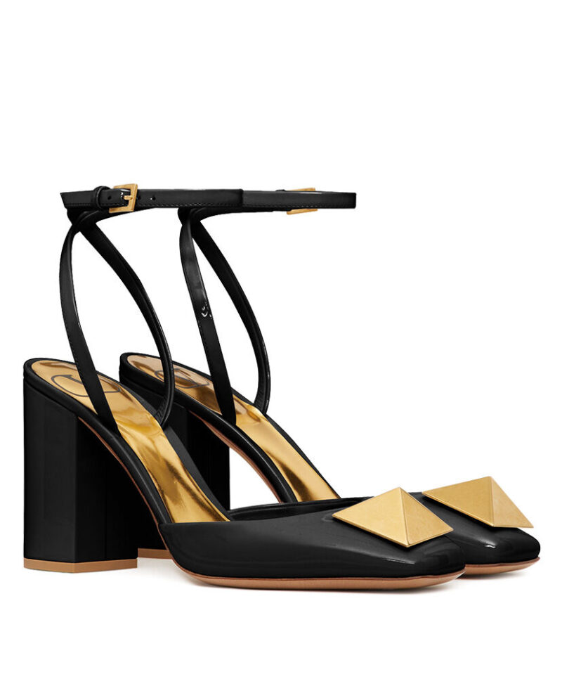 Valentino Women's One Stud Pump In Patent Leather 90MM