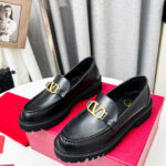 Valentino Women's Vlogo Signature Calfskin Loafer Black