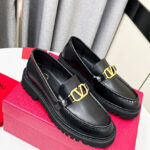 Valentino Women's Vlogo Signature Calfskin Loafer Black