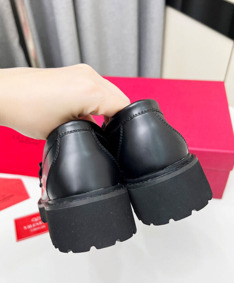 Valentino Women's Vlogo Signature Calfskin Loafer Black