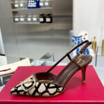 Valentino Women's Vlogo Signature Slingback Pump In Toile Iconographe 80MM