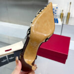 Valentino Women's Vlogo Signature Slingback Pump In Toile Iconographe 80MM
