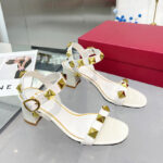 Valentino Women's Roman Stud Calfskin Sandal 60 MM