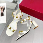Valentino Women's Roman Stud Calfskin Sandal 60 MM