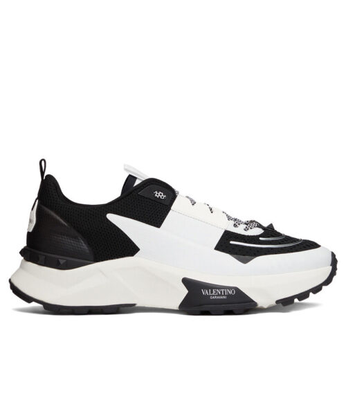 Valentino Men's True Act Low Top Sneaker In Mesh And Rubberized Fabric