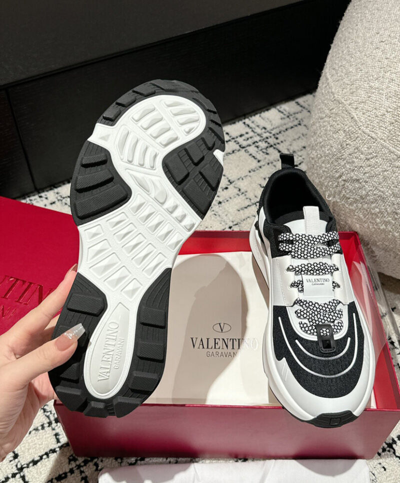 Valentino Men's True Act Low Top Sneaker In Mesh And Rubberized Fabric