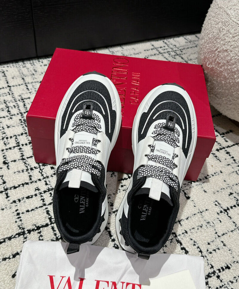 Valentino Men's True Act Low Top Sneaker In Mesh And Rubberized Fabric