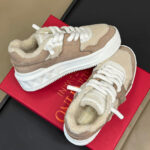 Valentino Unisex One Stud Xl Nubuck And Wool Sneaker Dark Coffee